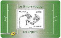 (2011) MiNr. 5164 ** - Francja - Metalowy znaczek - Rugby