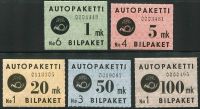 (1949) nr 1 - 5 ** / * - Finlandia - Autopost