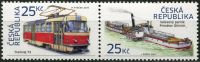 (2015) MiNr. 859 - 860 ** - Republika Czeska - Tramwaj T3 + parowiec kołowy (4)