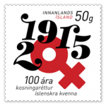 (2015) MiNr. 1465 ** - Islandia - 100 lat praw wyborczych kobiet w Islandii