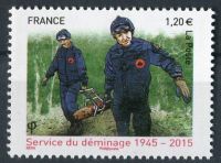 (2015) MiNr. 6076 ** - Francja - 70 lat Krajowej Służby Rozminowywania