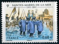 (2015) MiNr. 6110 ** - Francja - 700 lat pielgrzymki do Saintes-Maries-de-la-Mer
