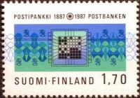 (1987) MiNr. 1009 ** - Finlandia - 100 lat Pocztowej Kasy Oszczędnościowej