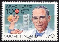 (1987) MiNr. 1031 ** - Finlandia - 100. rocznica urodzin Arvo Ylppö
