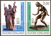 (1994) MiNr. 1242 - 1243 ** - Finlandia - 100. rocznica urodzin Wäinö Aaltonena