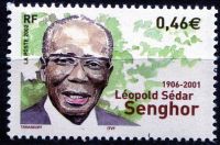 (2002) MiNr. 3676 ** - Francja - 1. rocznica śmierci Léopolda Sédara Senghora