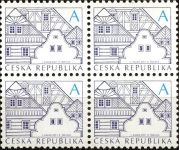 (2011) nr 674 b ** - Republika Czeska - 4-bl - Architektura ludowa