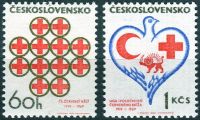(1969) nr 1741 - 1742 ** - Czechosłowacja - Czerwony Krzyż