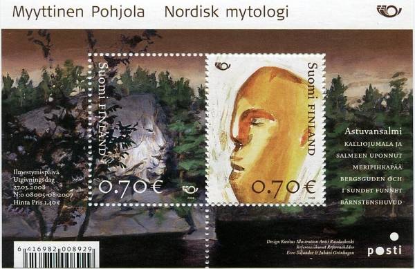 (2008) Nr 1906 - 1907 ** - Finlandia - BLOK 49 - Mitologia nordycka