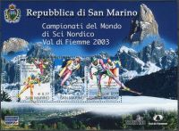 (2003) MiNr 2062 - 2064 ** - San Marino - BLOK 32 - Mistrzostwa Świata w Narciarstwie Klasycznym, Val di Fiemme