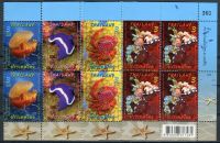 (2015) MiNr. 3484 - 3487 ** (4-bl) - Tajlandia - Przyjaźń z Malezją: życie morskie