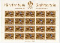 (1972) MiNr. 559 ** - Liechtenstein - materiały prasowe - Letnie Igrzyska Olimpijskie w Monachium