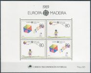 (1989) MiNr. 125 I - 126 ** - Portugalia Madera - BLOK 10 - puszczanie latawców