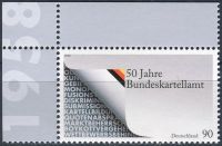 (2008) MiNr. 2641 ** - 90 C - Niemcy - 50 lat Federalny Urząd Kartelowy