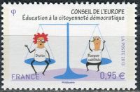 (2013) MiNr. 71 ** - Francja - Rada Europy: edukacja to demokratyczne obywatelstwo