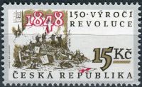 (1998) nr 188 ** - 15 CZK - Republika Czeska - 150. rocznica rewolucji