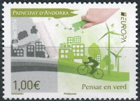 (2016) MiNr. 804 **- € 1,00 - Andora (Fr.) - Europa: Przyjazność dla środowiska
