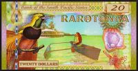 Rarotonga (2015) - 20 dollars - South Pacifics states - polymer