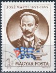 (1973) MiNr. 2917 O - Węgry - 120. rocznica urodzin José Marti - wybity