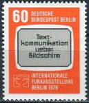 (1979) MiNr. 600 ** - Berlin - Zachód - Międzynarodowy pokaz radiowy Berlin 1979