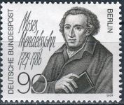 (1979) MiNr. 601 ** - Berlin - Zachód - Moses Mendelssohn
