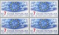 (1999) nr 214 ** - CR - 4-bl - 50. rocznica powstania Rady Europy