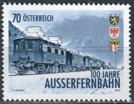 (2013) MiNr. 3086 ** - Austria - 100 lat Außerfernbahn