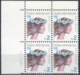 (2000) Nr 258 ** - Republika Czeska - 4-bl - Znak zodiaku - Panna - D.T.