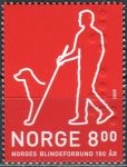 (2009) MiNr. 1699 ** - Norwegia - 100 lat Norweskiego Stowarzyszenia Niewidomych