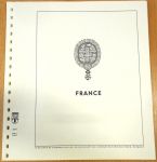 Francja - Przeszklone zabytkowe arkusze Lindner 1966-1967 (nr 20-25)