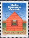 (1975) MiNr. 1497 ** - Austria - 50 lat oszczędności budowlanych w Austrii