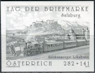 (2013) MiNr. 3087 ** - Austria - Nadruk w kolorze czarnym - Dzień Znaczka - Salzkammergut Lokalbahn