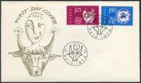 (1976) FDC - MiNr. 724 - 725 - Norwegia - Europa: sztuka i rzemiosło | Europa: sztuka i rzemiosło - rysunek, Europa: sztuka i rzemiosło - zielony obrazek