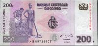 Kongo - (P 99a) 200 franków (2007) - UNC