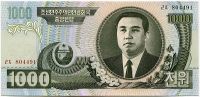 Korea Północna (P 45) - 1000 wonów (2006) - UNC