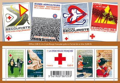 (2011) nr 5230 - 5234 ** - Francja - BLOK 170 - Czerwony Krzyż 2011
