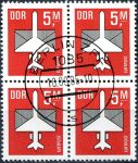 (1985) MiNr 2967 - O - DDR - 4-bl - znaczki lotnicze (IV.)