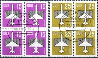 (1987) MiNr 3128 - 3129 - O - DDR - 4-bl - znaczki lotnicze (V.)