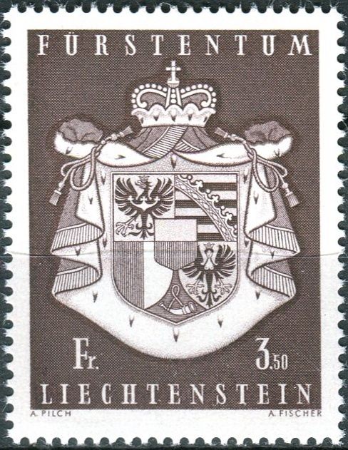 (1969) MiNr. 506 ** - Lichtenštejnsko - Státní znak