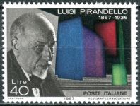(1967) MiNr. 1234 ** - Włochy - 100. rocznica urodzin Luigiego Pirandella
