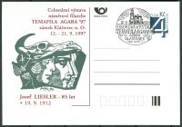 (1997) CDV 22 O - P 26 - dodatek raz. Agara - Krajowa wystawa filatelistyki tematycznej Temafil AGARA 97