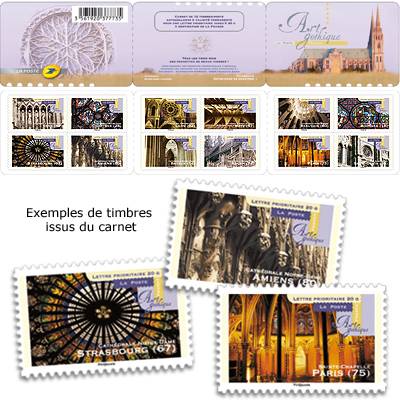 (2011) MiNr. 5081 - 5092 ** - Francja - książeczka znaczków Art Gothique