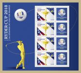 (2018) MiNr. 7067 ** - Francie - PL - Golfový turnaj kolem Ryder Cupu mezi USA a Evropou, Saint-Quentin-en-Yvelines (I)