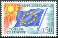 (1971) MiNr. 15 ** - Francja - Rada Europy - Flaga UE