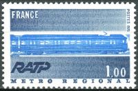 (1975) MiNr. 1928 ** - Francja - 75 lat Paris Métro: regionalna sieć pociągów ekspresowych