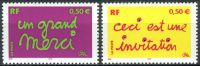 (2004) MiNr. 3780 - 3781 ** - Francja - Znaczek gratulacyjny