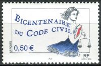 (2004) MiNr. 3788 ** - Francja - 200 lat kodeksu cywilnego