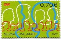 (2007) nr 1839 ** - Finlandia - 100 lat Centralnej Organizacji Fińskich Związków Zawodowych