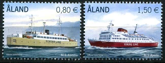 (2011) MiNr. 337 - 338 ** - Aland - okręty wojenne