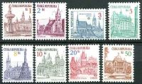 (1993) MiNr 12-19 ** - Republika Czeska - Architektura miejska (znaczki pocztowe - seria)